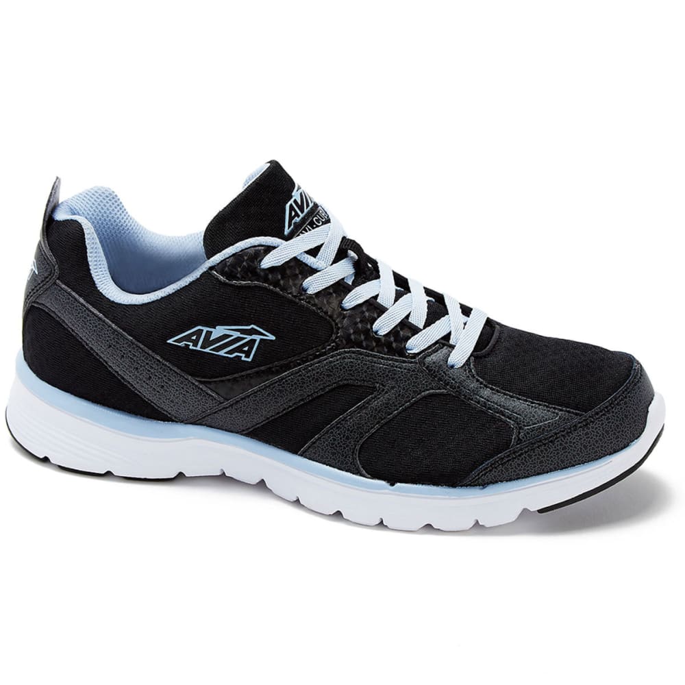 AVIA Women's Avi-Cube Running Shoes, Black/Blue, Wide 6