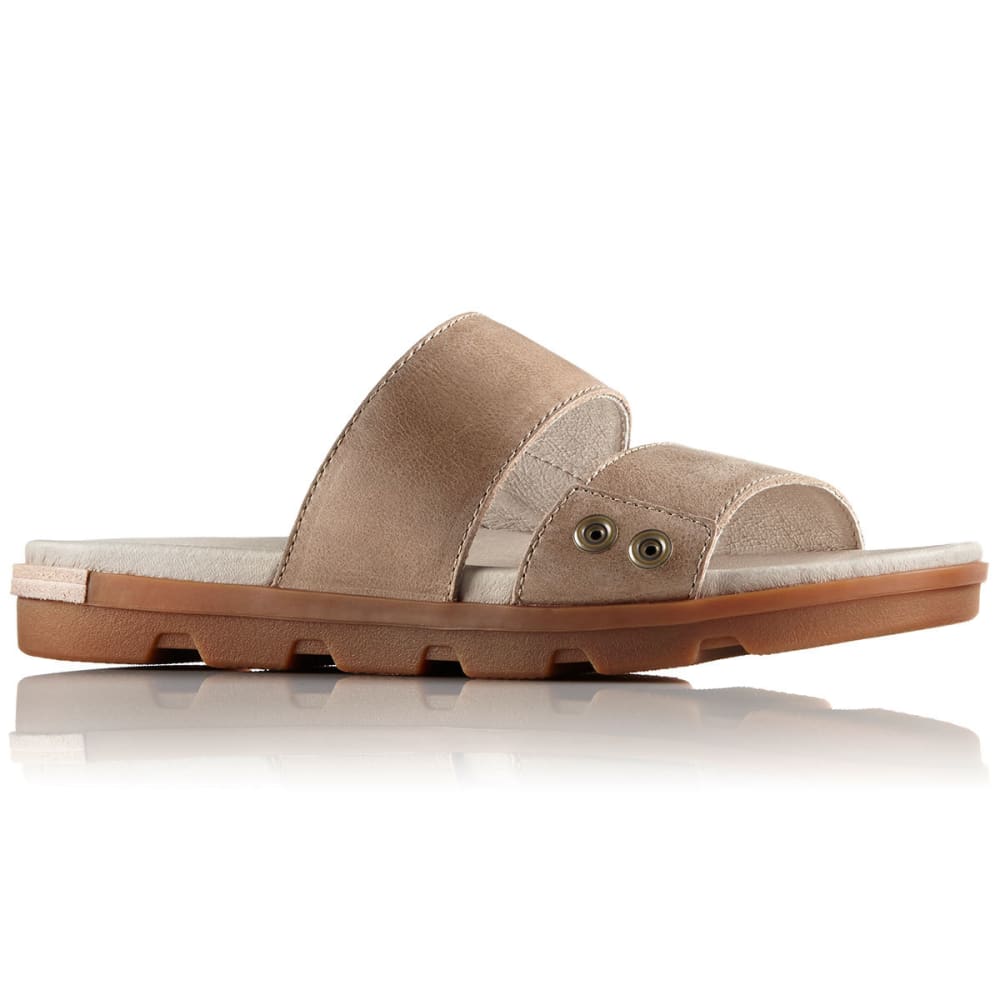 SOREL Women's Torpeda II Slide Sandals, Sahara/Fossil 6