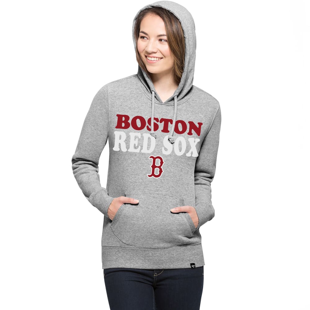 Boston Red Sox Antigua Victory Pullover Sweatshirt - Heather Gray