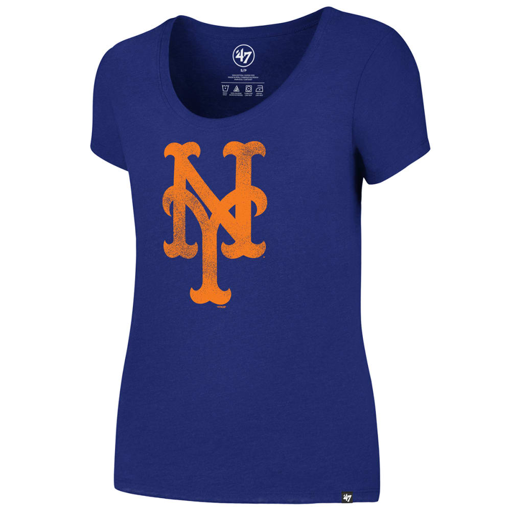 NEW YORK METS Women's Knockaround '47 Club Scoop-Neck Short-Sleeve Tee M