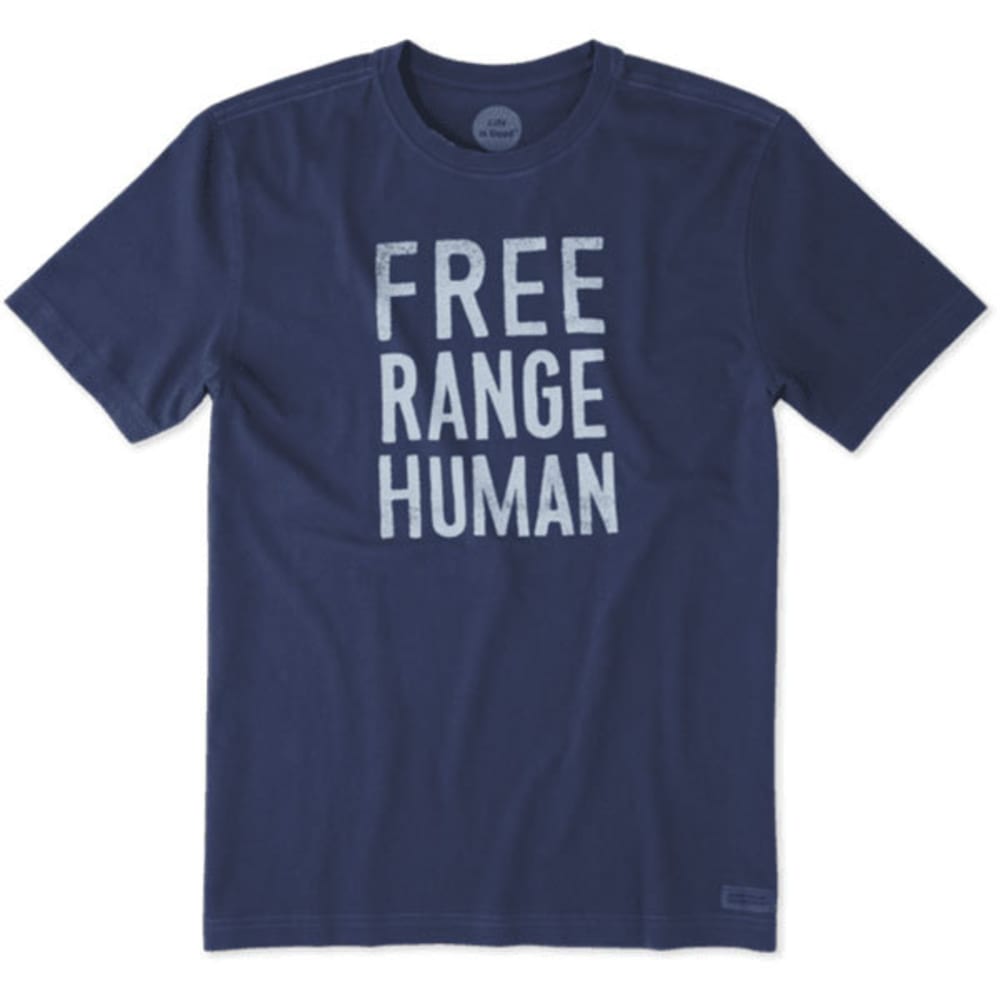 LIFE IS GOOD Men's Free Range Human Crusher Short-Sleeve Tee M