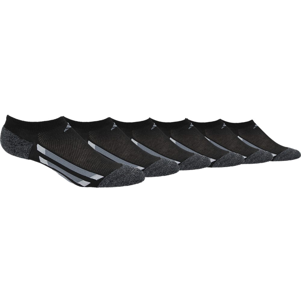 ADIDAS Boys' No Show Socks, 6 Pack L