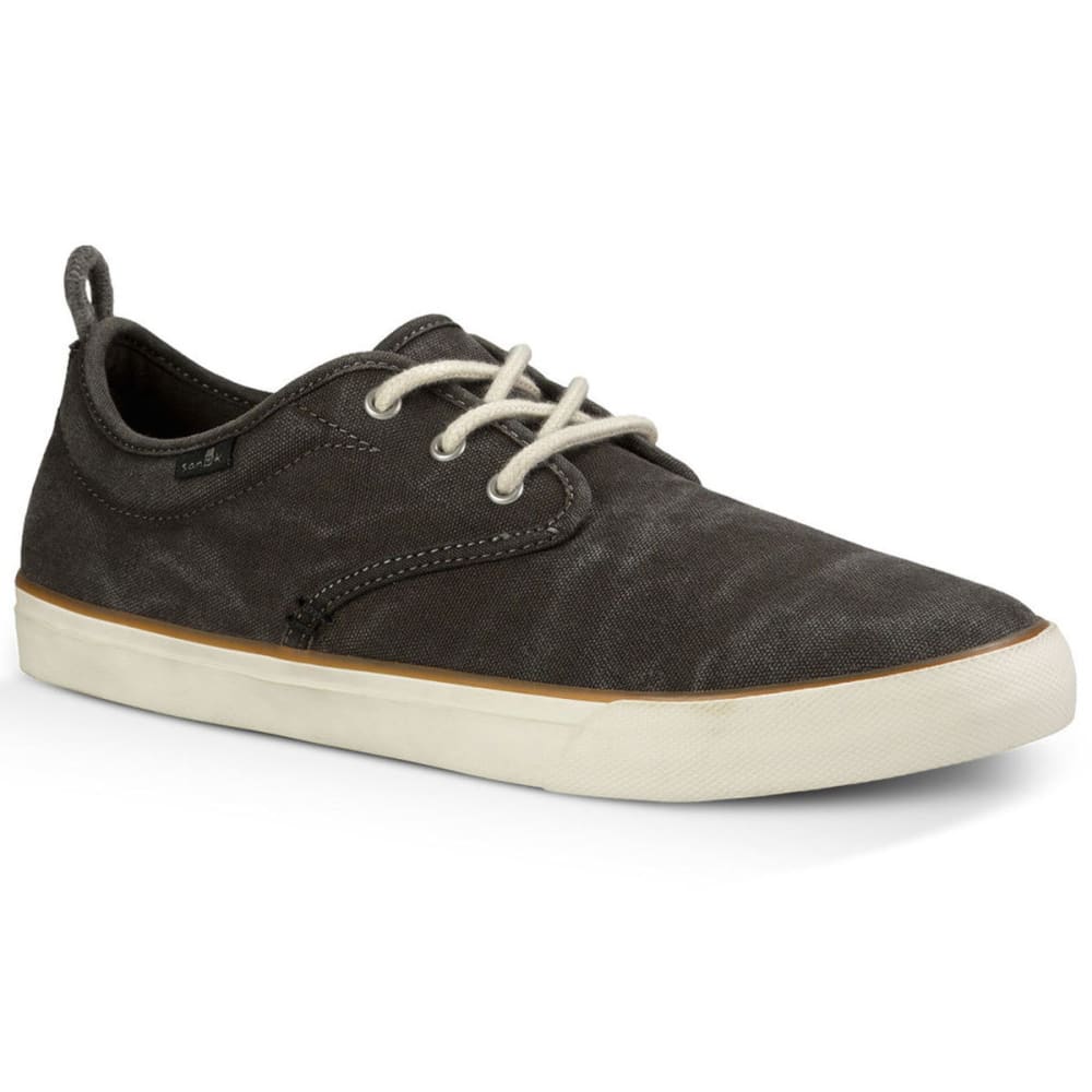 SANUK Men's Guide Plus Shoes, Washed Black 8