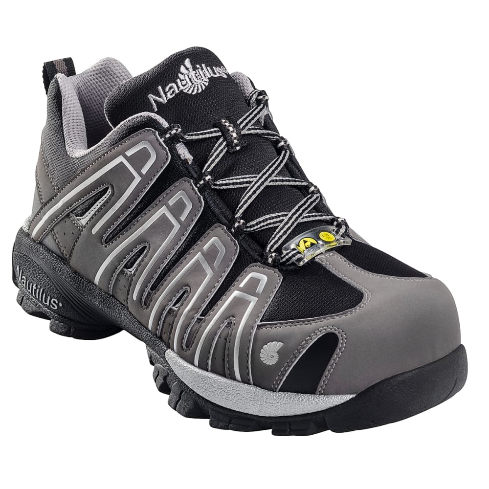 NAUTILUS Men's No Exposed Metal Soft Toe Athletic Work Shoes, Medium 7