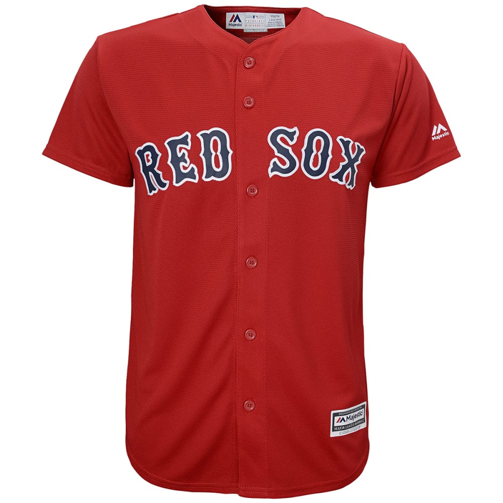 BOSTON RED SOX Boys' Cool Base Alternate Jersey S
