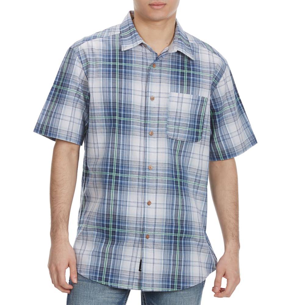 OCEAN CURRENT Guys' Harlequin Woven Short-Sleeve Shirt S
