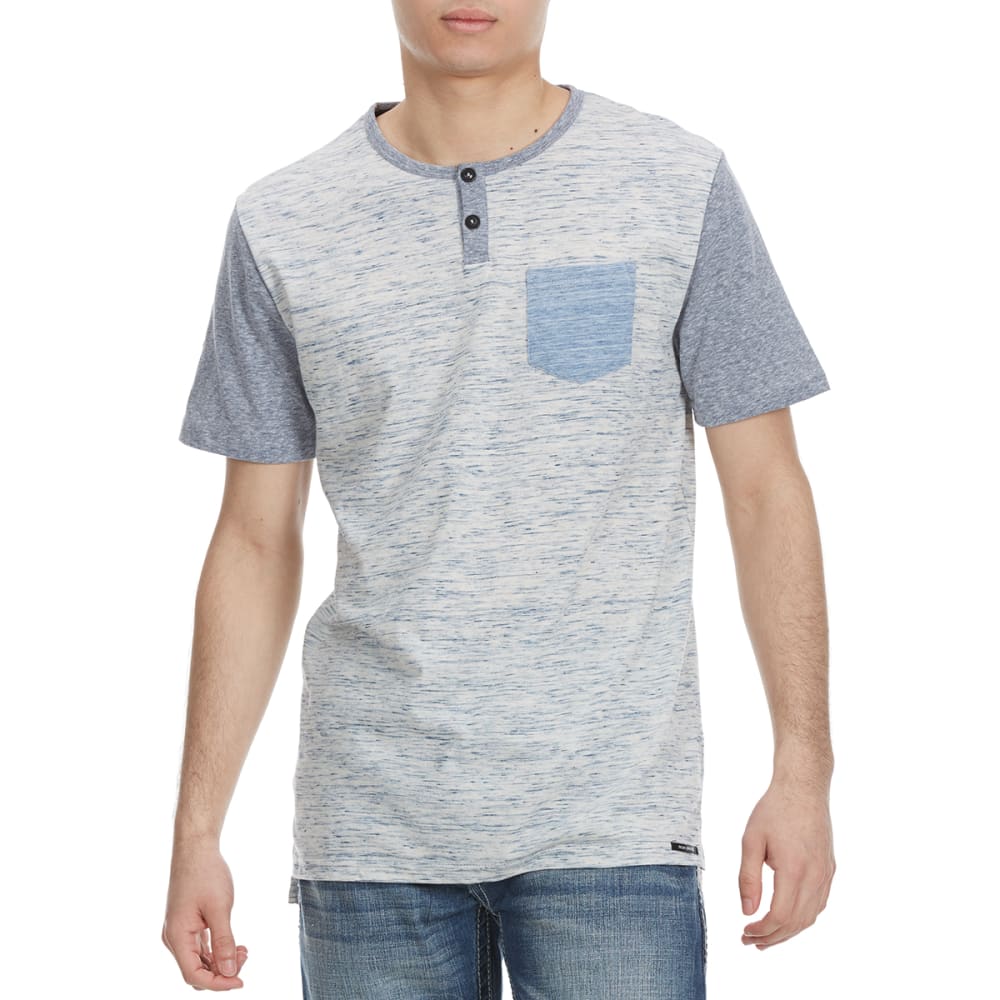 OCEAN CURRENT Guys' Walter Pocket Henley Short-Sleeve Tee S