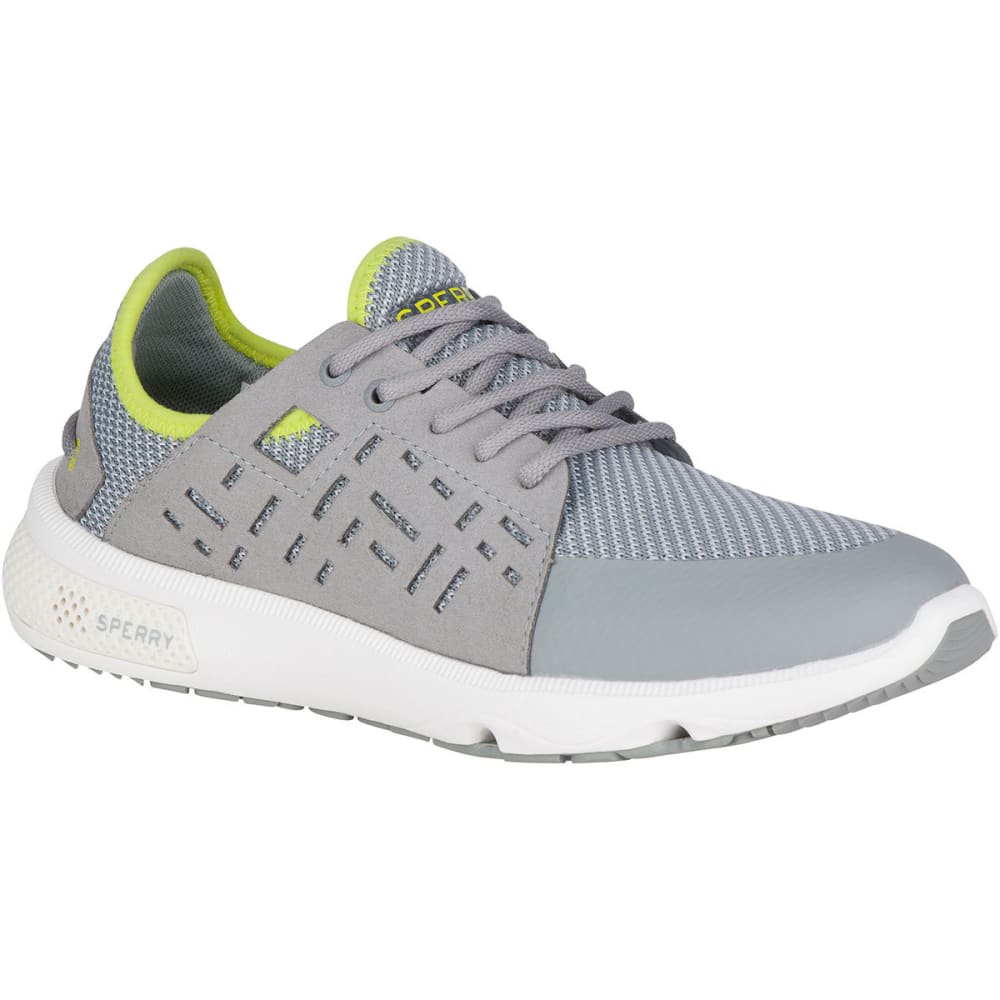 SPERRY Women's 7 Seas Sport Boat Shoes, Grey 6