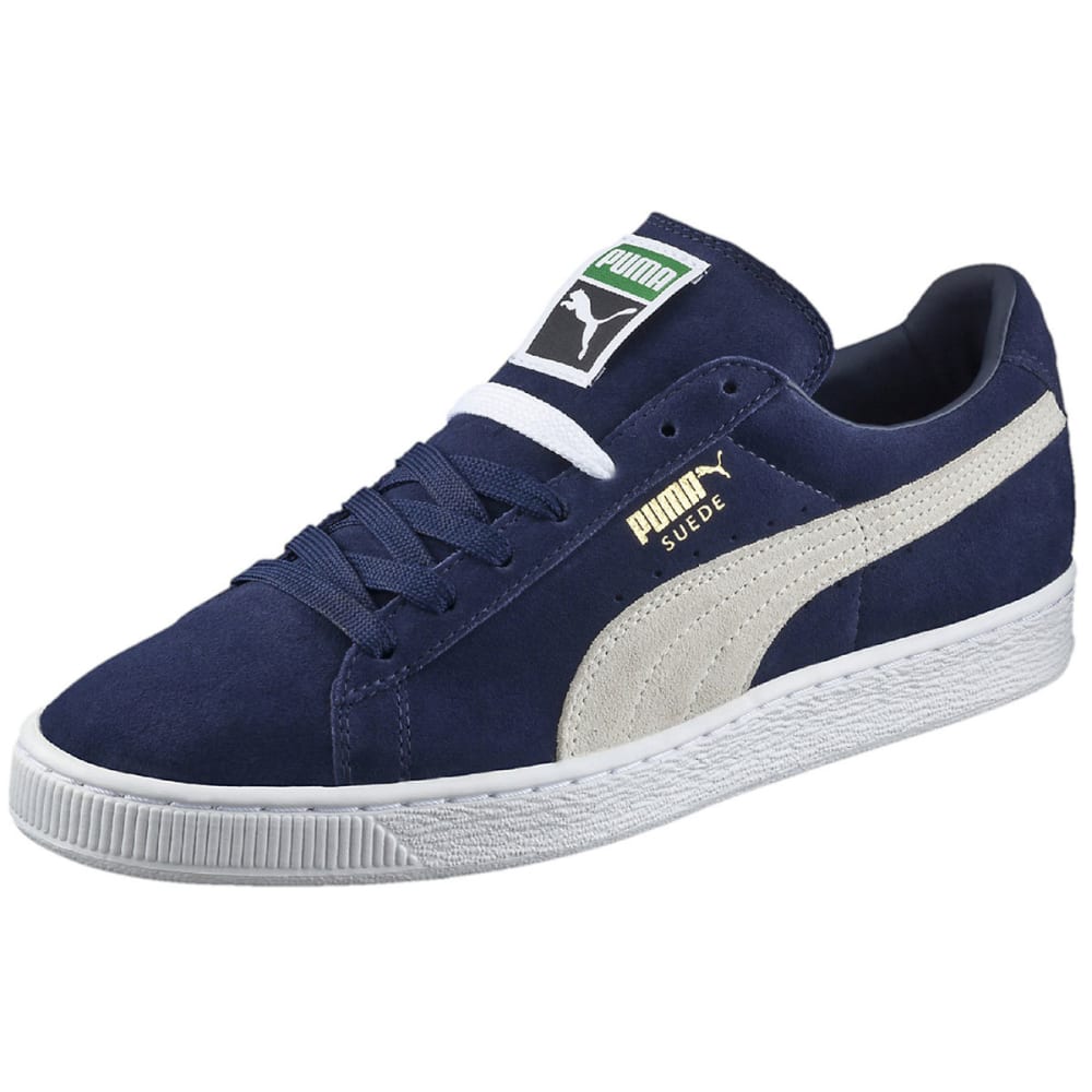 PUMA Men's Suede Classic+ Skate Shoes, Peacoat/White - Bob’s Stores