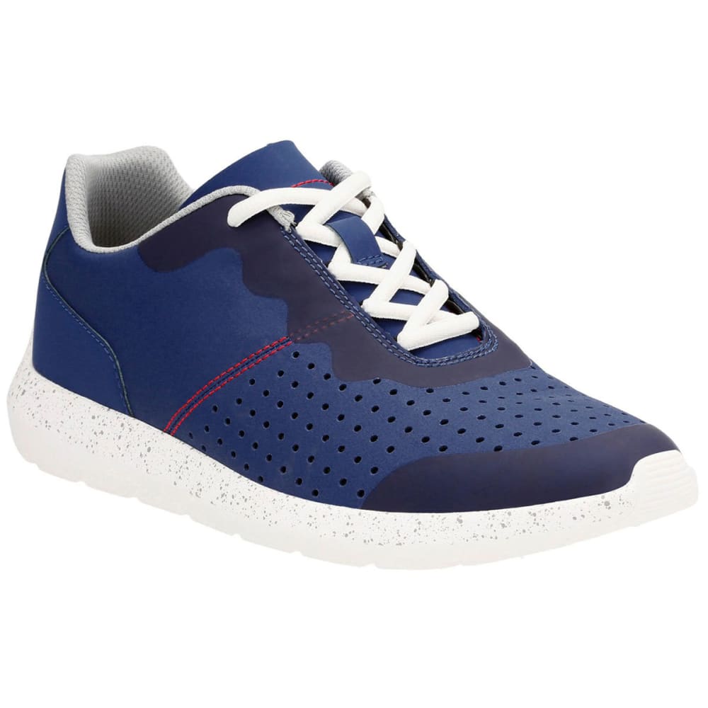 CLARKS Men's Torset Vibe Canvas Sneakers, Blue 8