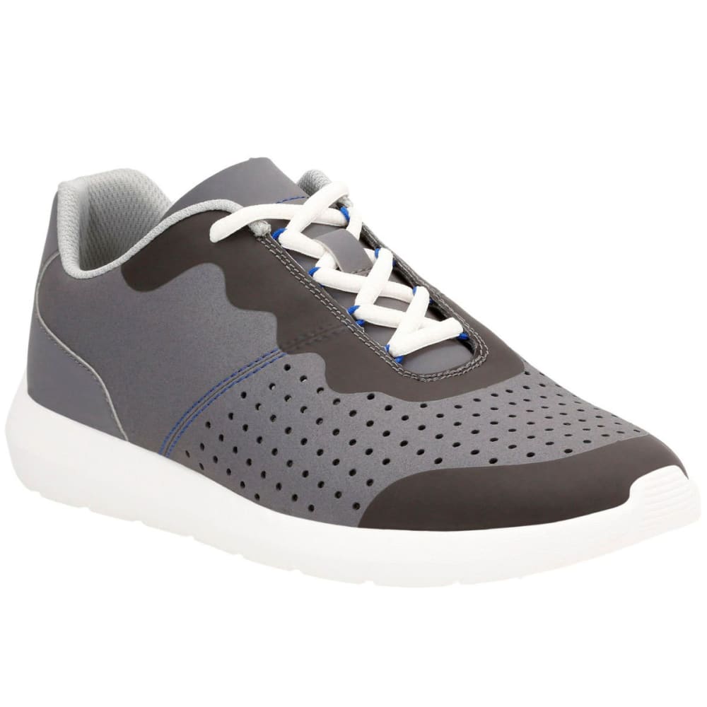 CLARKS Men's Torset Vibe Canvas Sneakers, Grey 8
