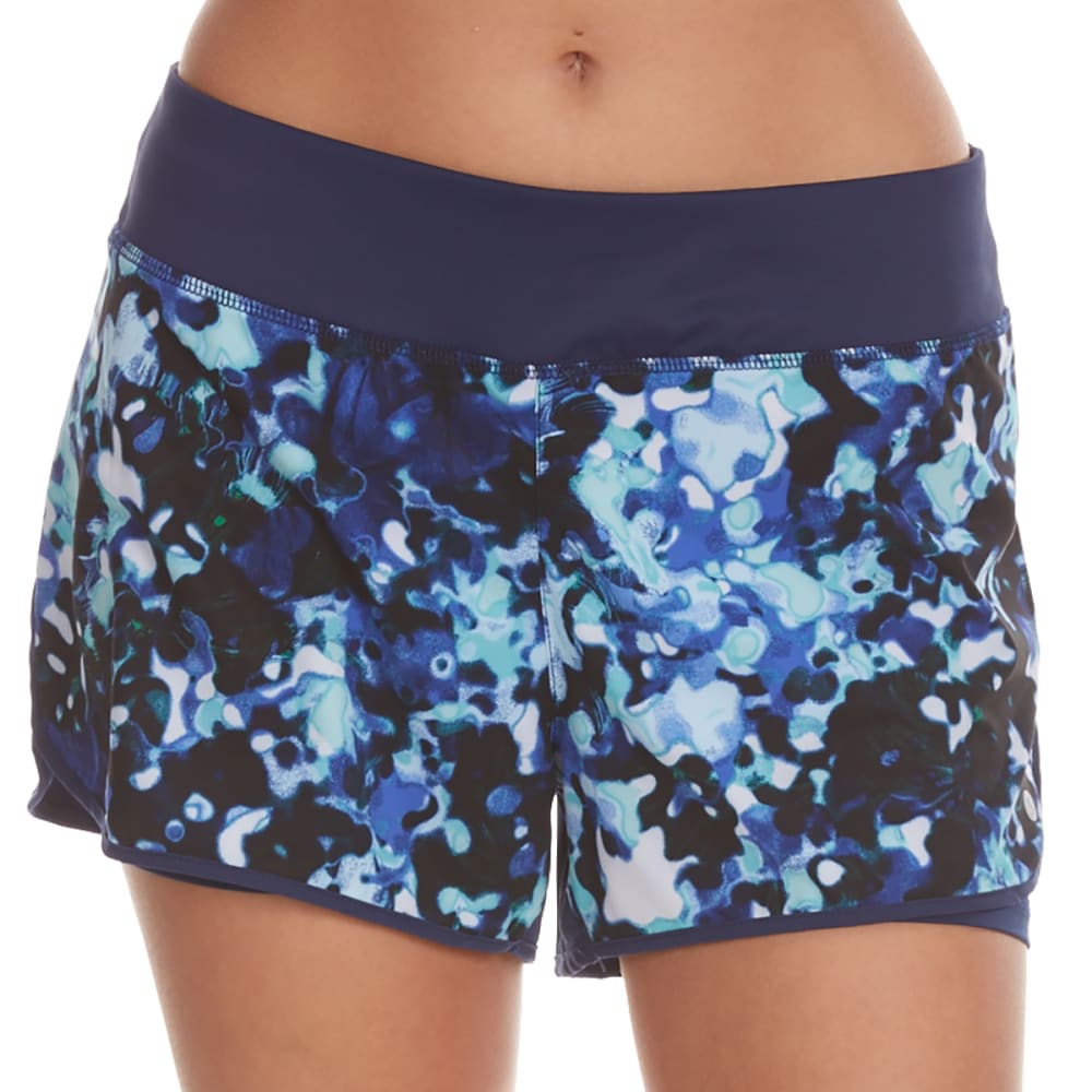 LAYER 8 Women's Poly/Spandex Printed Woven Shorts - Bob’s Stores