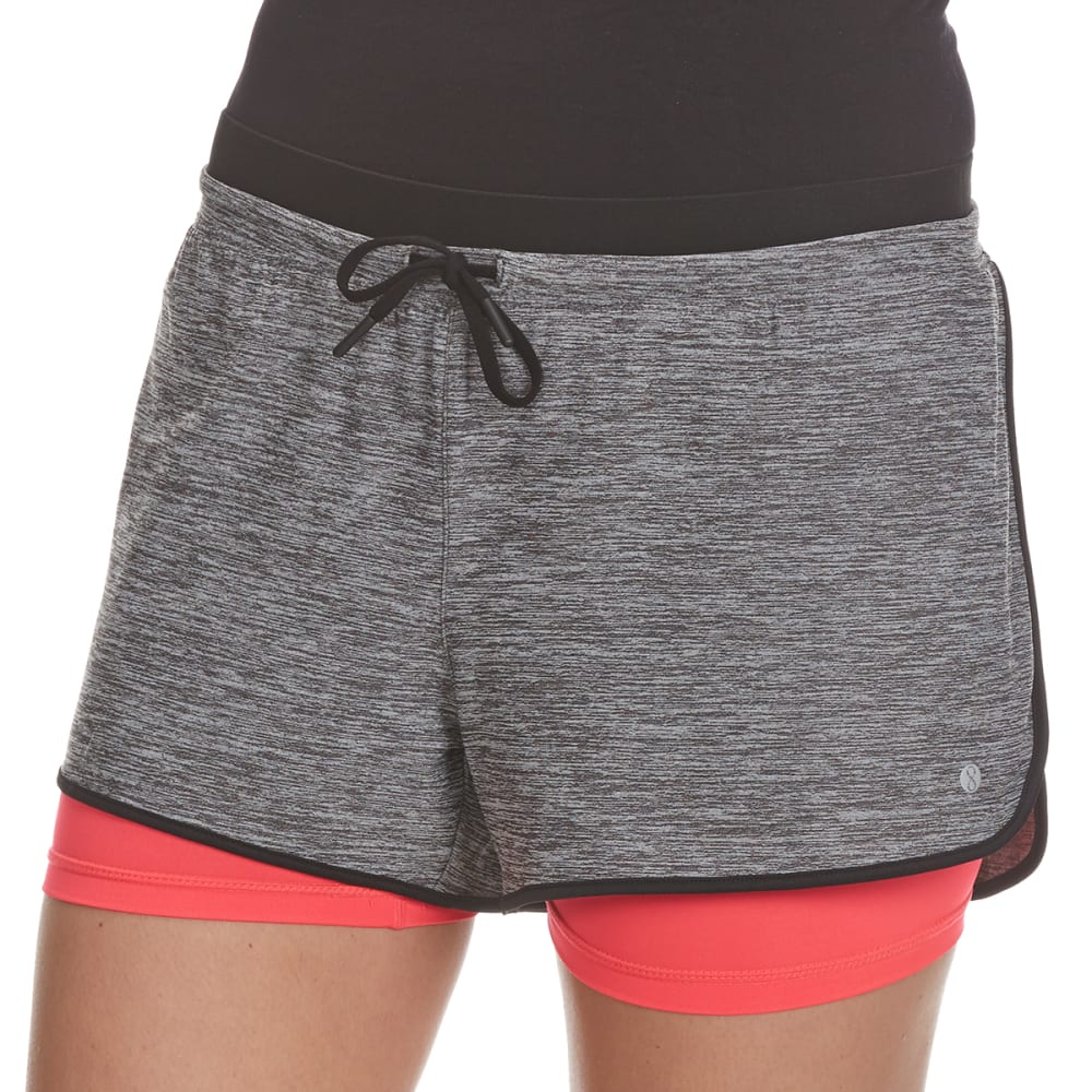 LAYER 8 Women's Twofer Drawstring Waistband Shorts - Bob's Stores