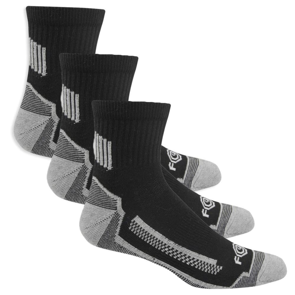 CARHARTT Men's Force High Performance Work Quarter Socks, 3-Pack L