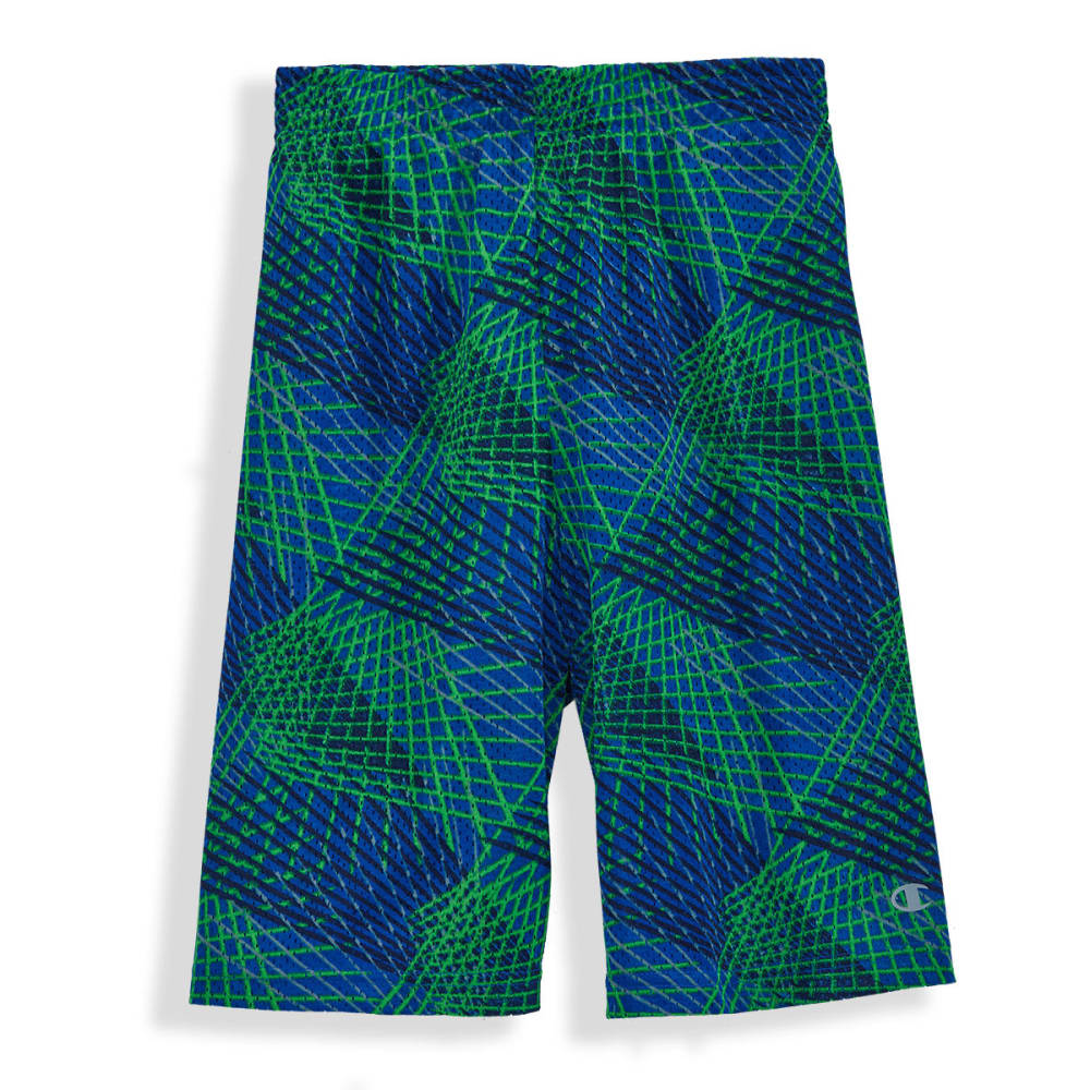 CHAMPION Boys' Printed Open-Hole Mesh Shorts S
