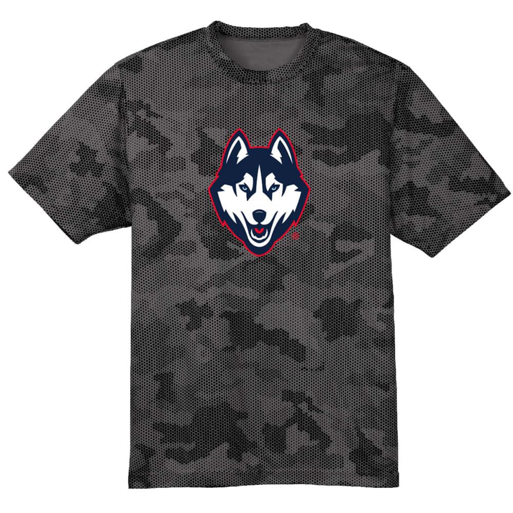 UCONN Men's Premium Performance CamoHex Short-Sleeve Tee S