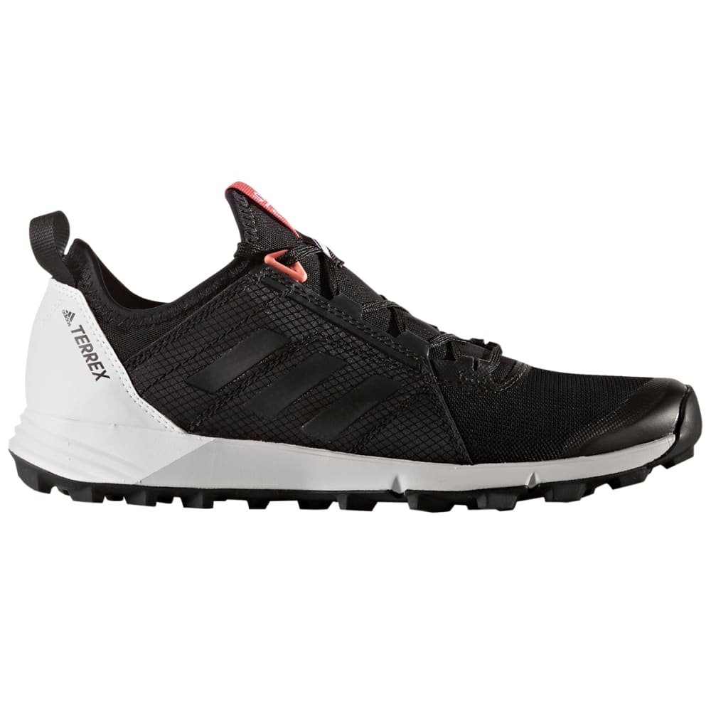 ADIDAS Women's Terrex Agravic Speed Trail Running Shoes, Black/White 6