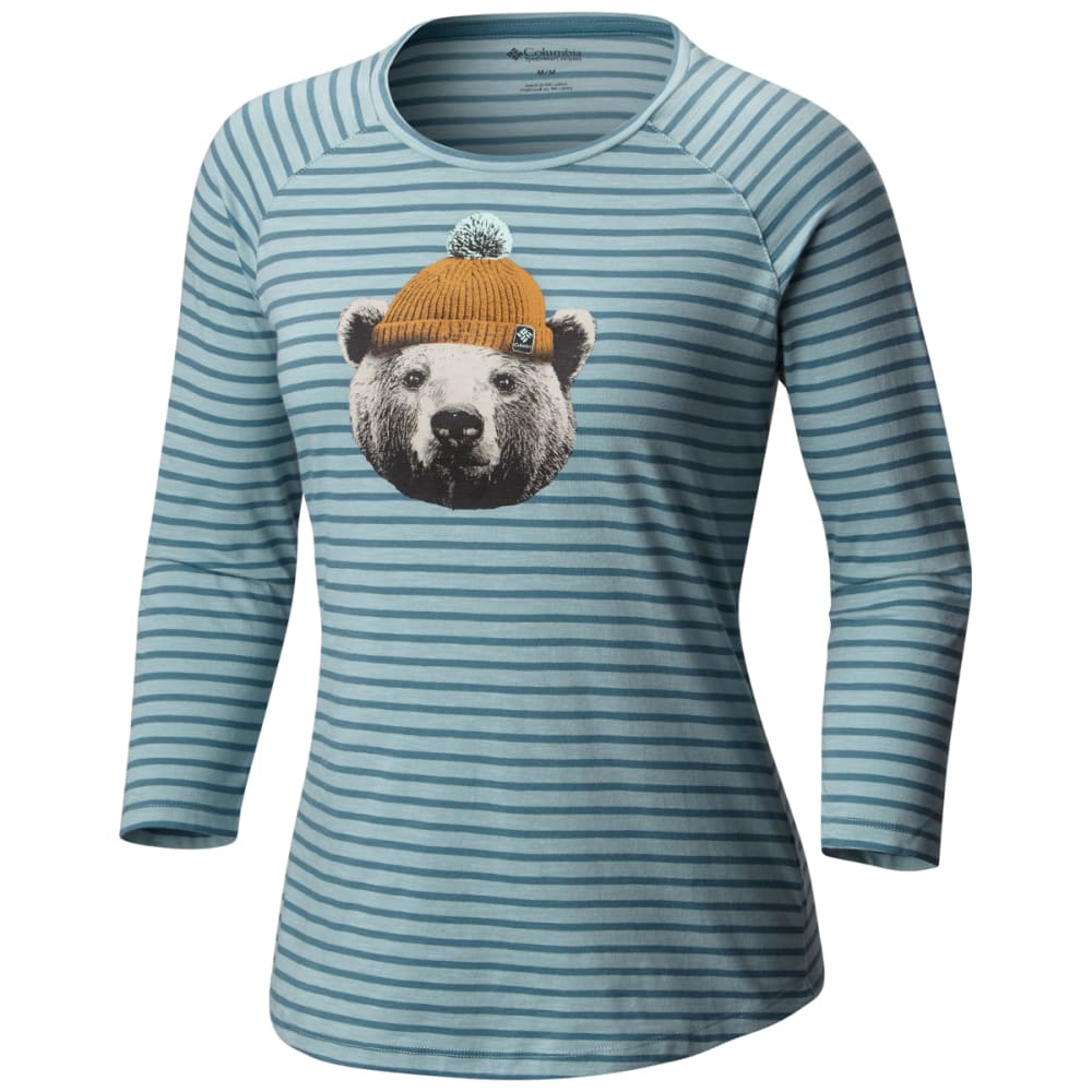 COLUMBIA Women's Unbearable Stripe Tee S