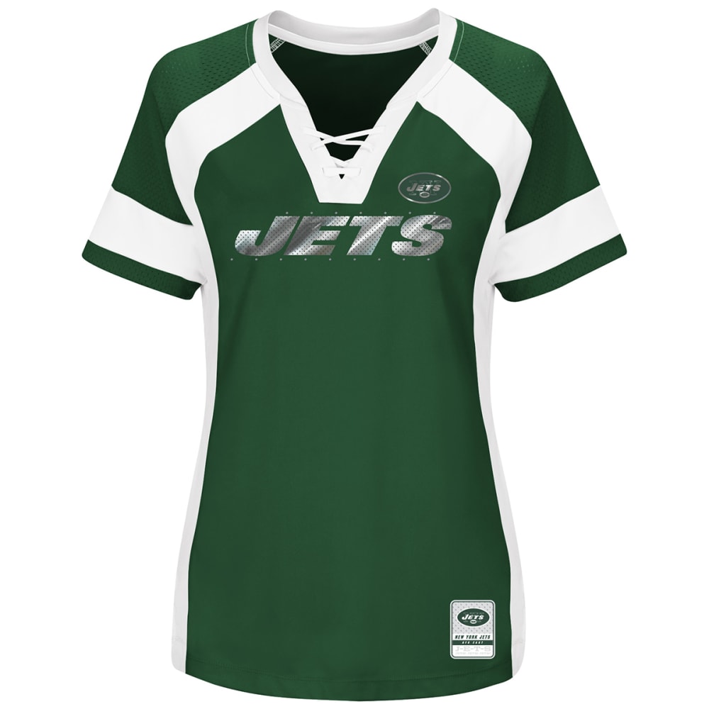 NEW YORK JETS Women's Draft Me Jersey Short-Sleeve Top S