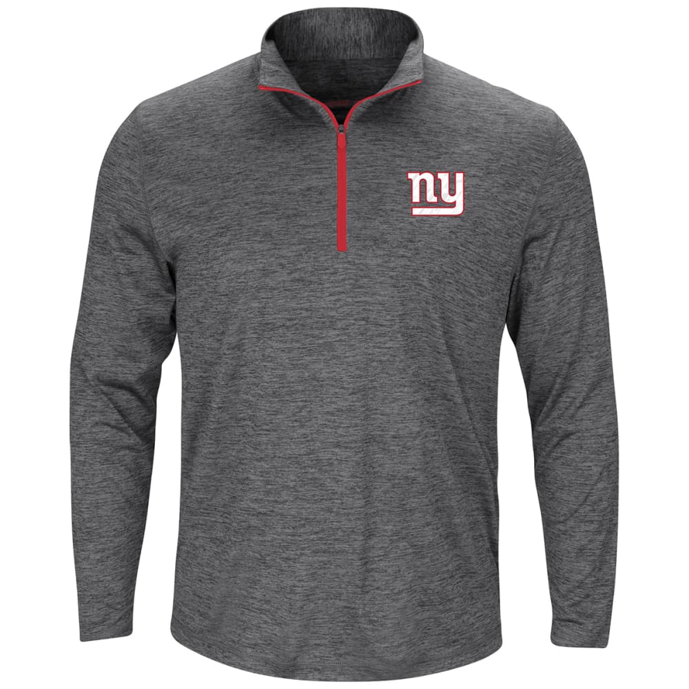 NEW YORK GIANTS Men's Intimidating Poly Half Zip Pullover M