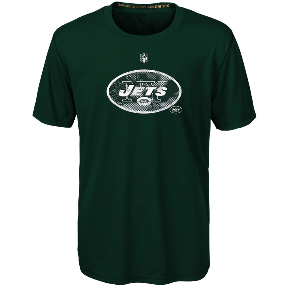 NEW YORK JETS Boys' Carbon Logo Dri-Tek Short-Sleeve Tee 4