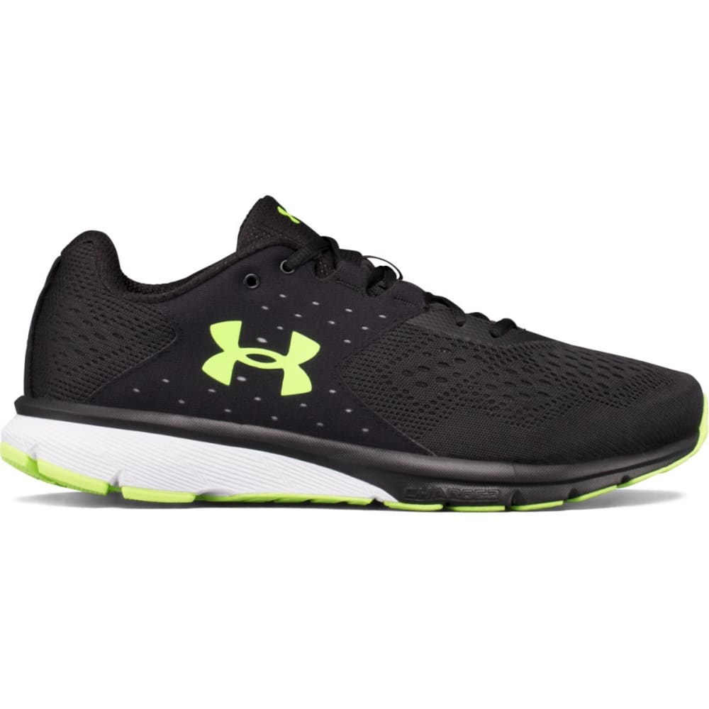 UNDER ARMOUR Men's UA Charged Rebel Running Shoes, Black/Overcast/Quirky - Stores