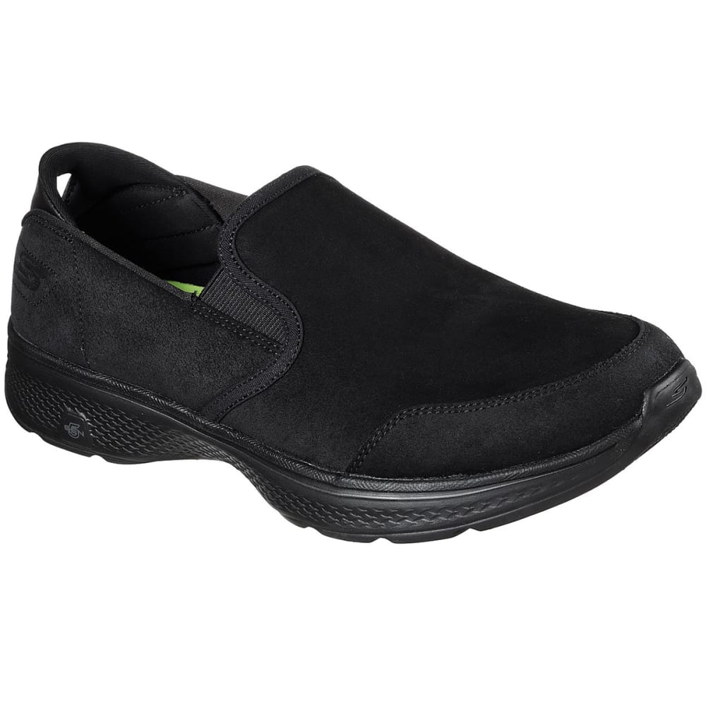 SKECHERS Men's GOwalk 4 - Deliver Slip-On Casual Shoes, Black 7.5