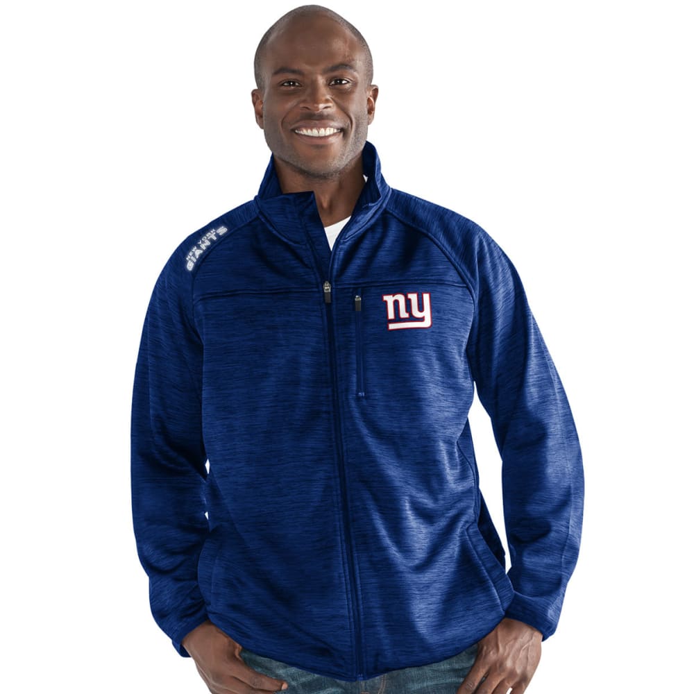 NEW YORK GIANTS Men's Mindset Space-Dye Microfleece Full-Zip Jacket M