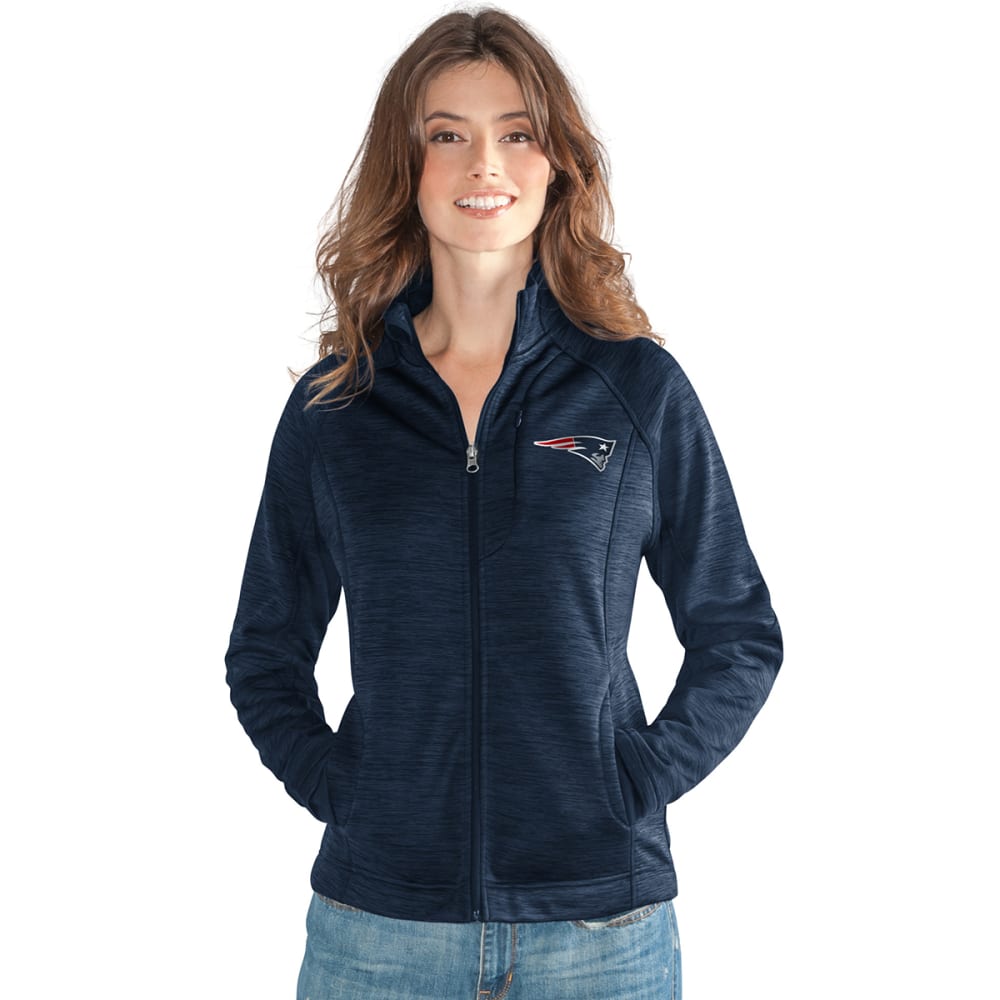NEW ENGLAND PATRIOTS Women's Hand Off Space-Dye Microfleece Full-Zip Jacket M
