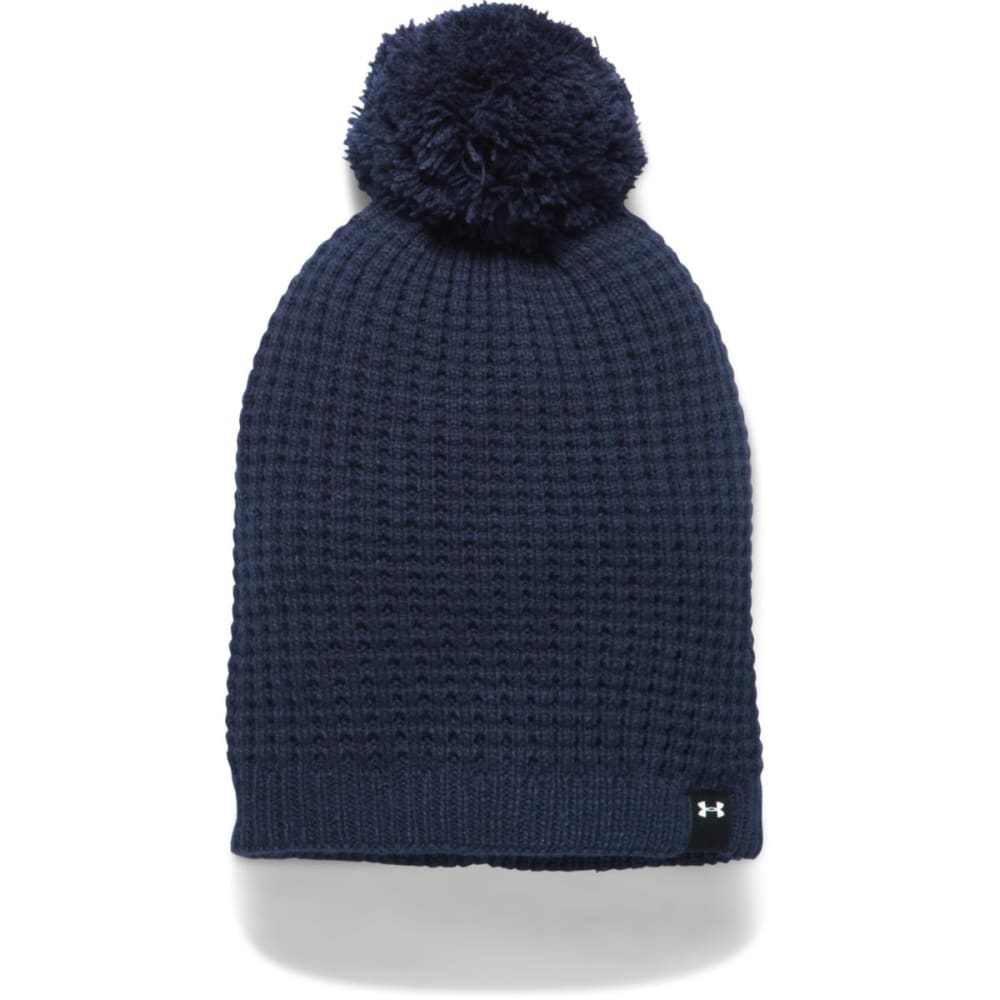 UNDER ARMOUR Women's UA Favorite Waffle Pom Beanie ONE SIZE