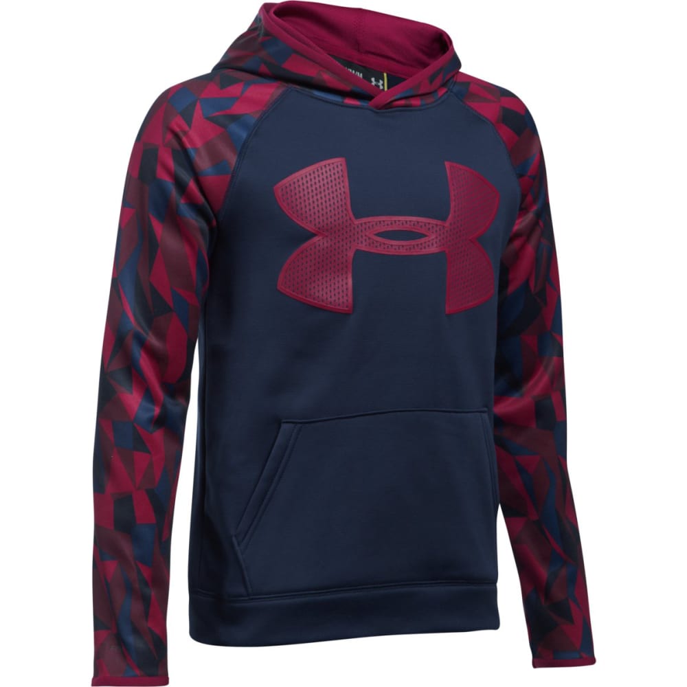 UNDER ARMOUR Big Boys' UA Storm Armour Fleece Big Logo Printed Pullover ...