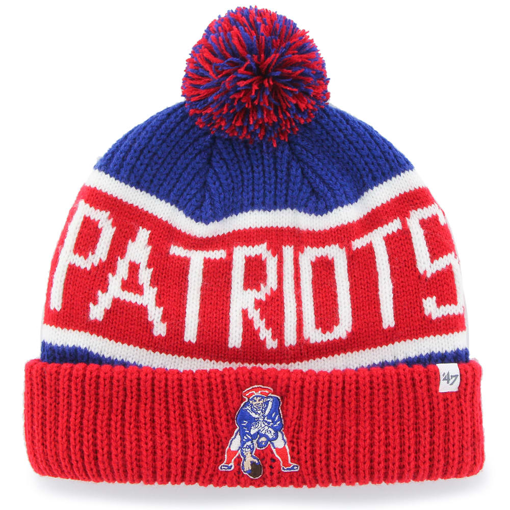 NEW ENGLAND PATRIOTS '47 Calgary Cuffed Pom Knit Beanie ONE SIZE