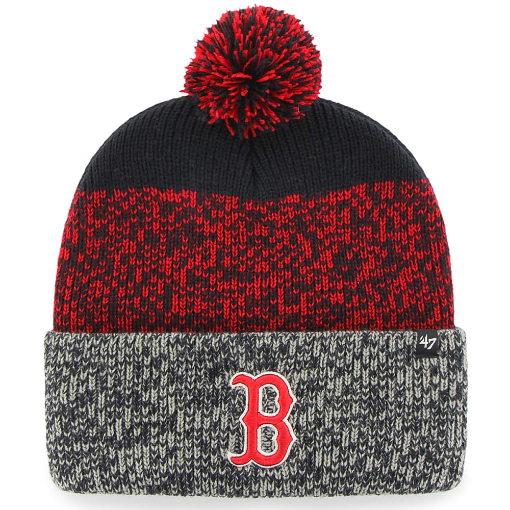 BOSTON RED SOX Men's '47 Static Knit Cuffed Pom Beanie - Bob’s Stores