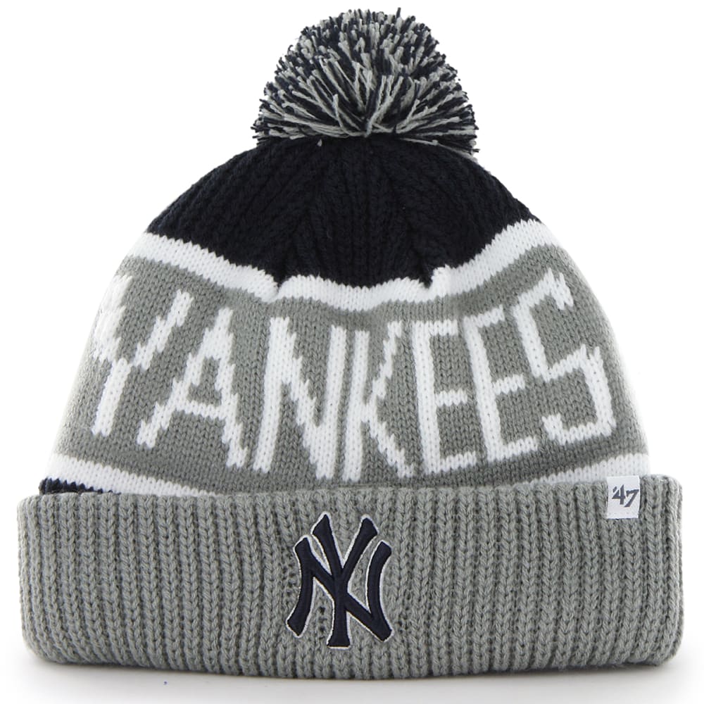 NEW YORK YANKEES '47 Calgary Cuffed Pom Knit Beanie ONE SIZE