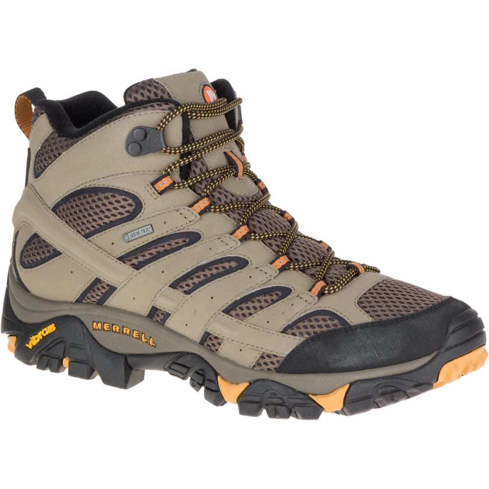 MERRELL Men's Moab 2 Mid Gore-Tex Hiking Boots, Wide 12