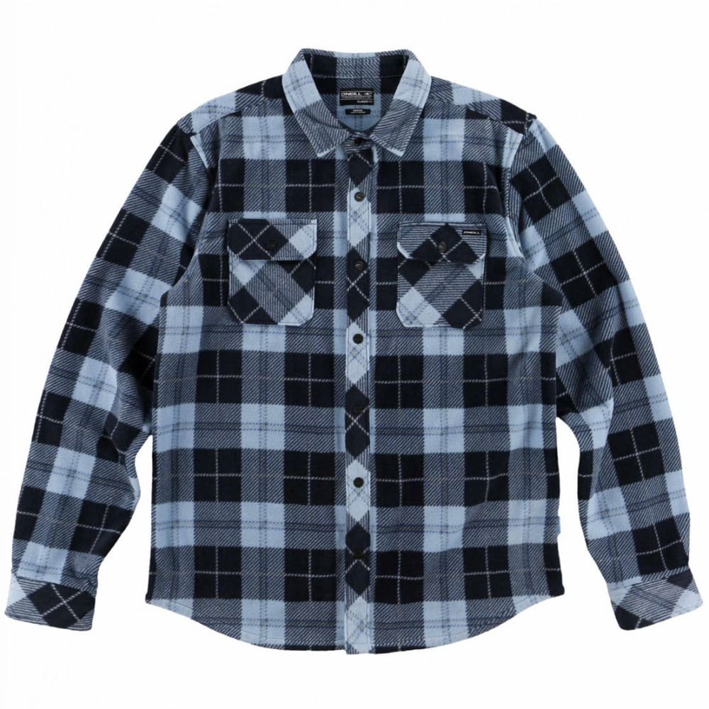 O'NEILL Guys' Glacier Plaid Long-Sleeve Shirt S