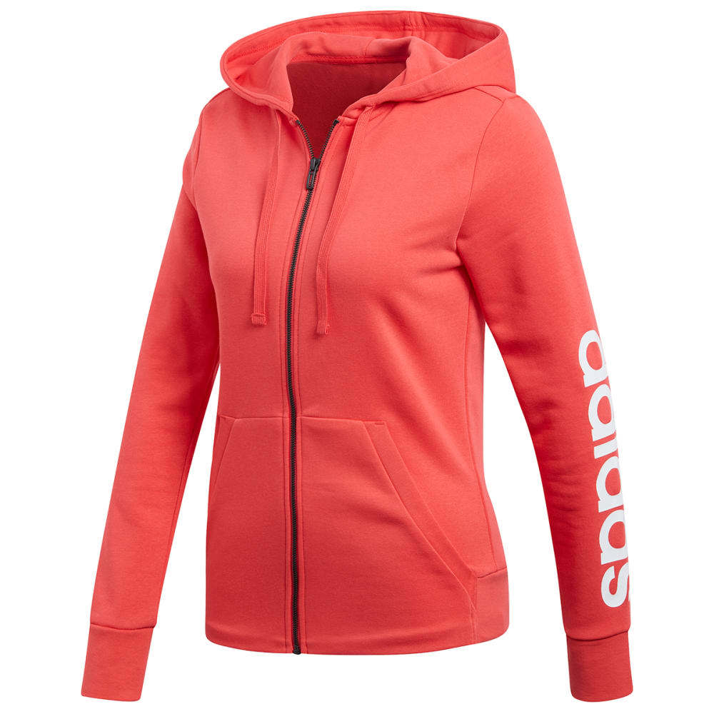 ADIDAS Women's Essentials Linear Full-Zip Hoodie S