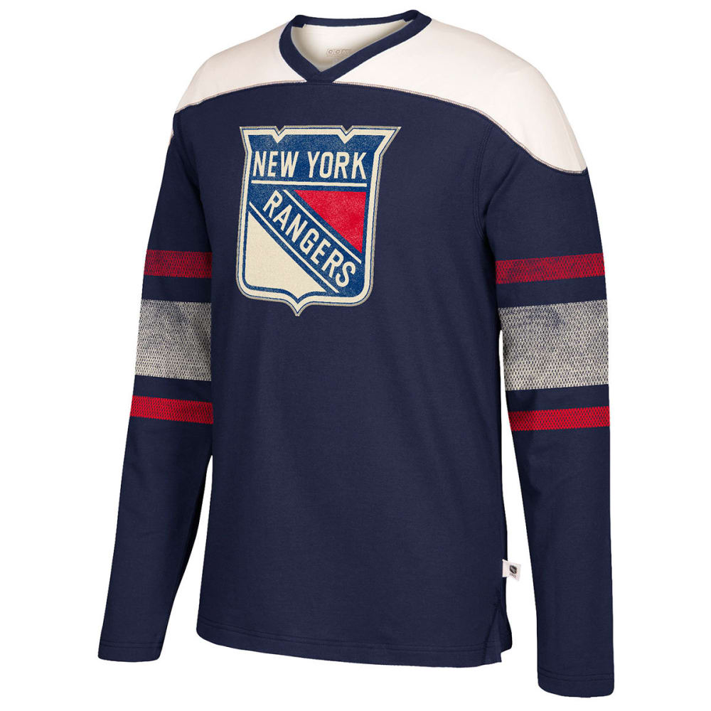 NEW YORK RANGERS Men's CCM Applique Crew Long-Sleeve Shirt XXL