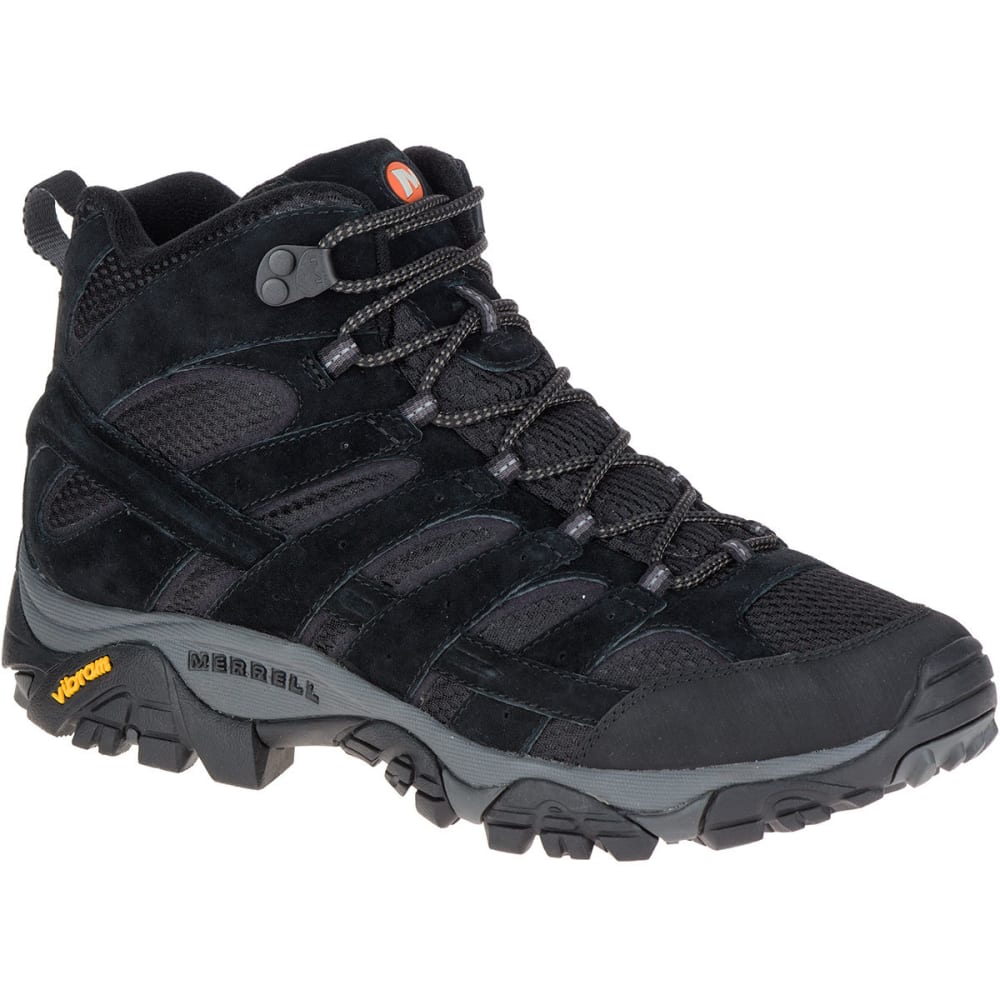 MERRELL Men's Moab 2 Ventilator Mid Hiking Boots, Black Night 7