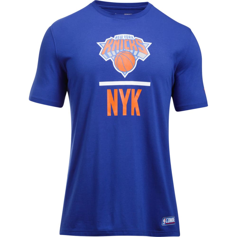 UNDER ARMOUR Men's New York Knicks Combine Graphic Short-Sleeve Tee ...