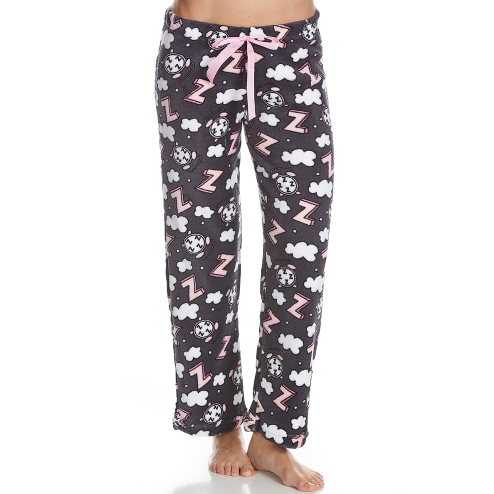 SLEEP & CO. Women's Alarm Clock Plush Sleep Pants S