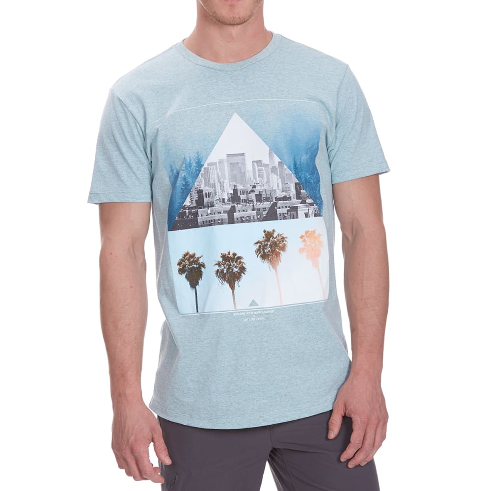 OCEAN CURRENT Guys' Discover More City/Palms Short-Sleeve Tee S