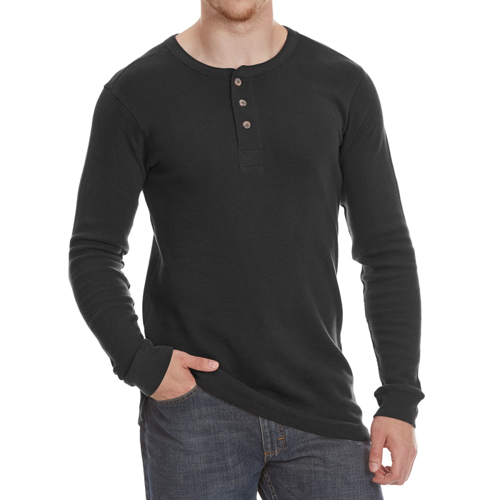 RUGGED TRAILS Men's Thermal Henley Long-Sleeve Shirt - Bob’s Stores