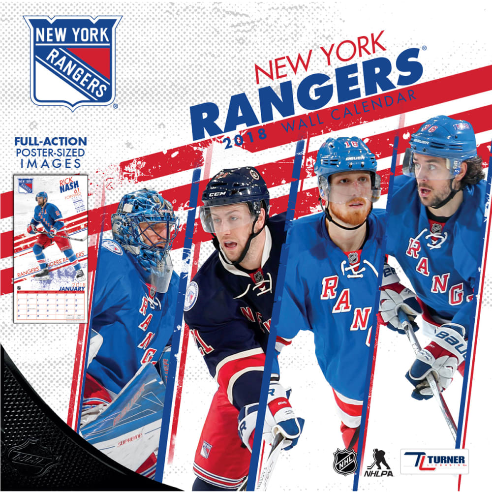 NEW YORK RANGERS 2018 Wall Calendar Bob’s Stores