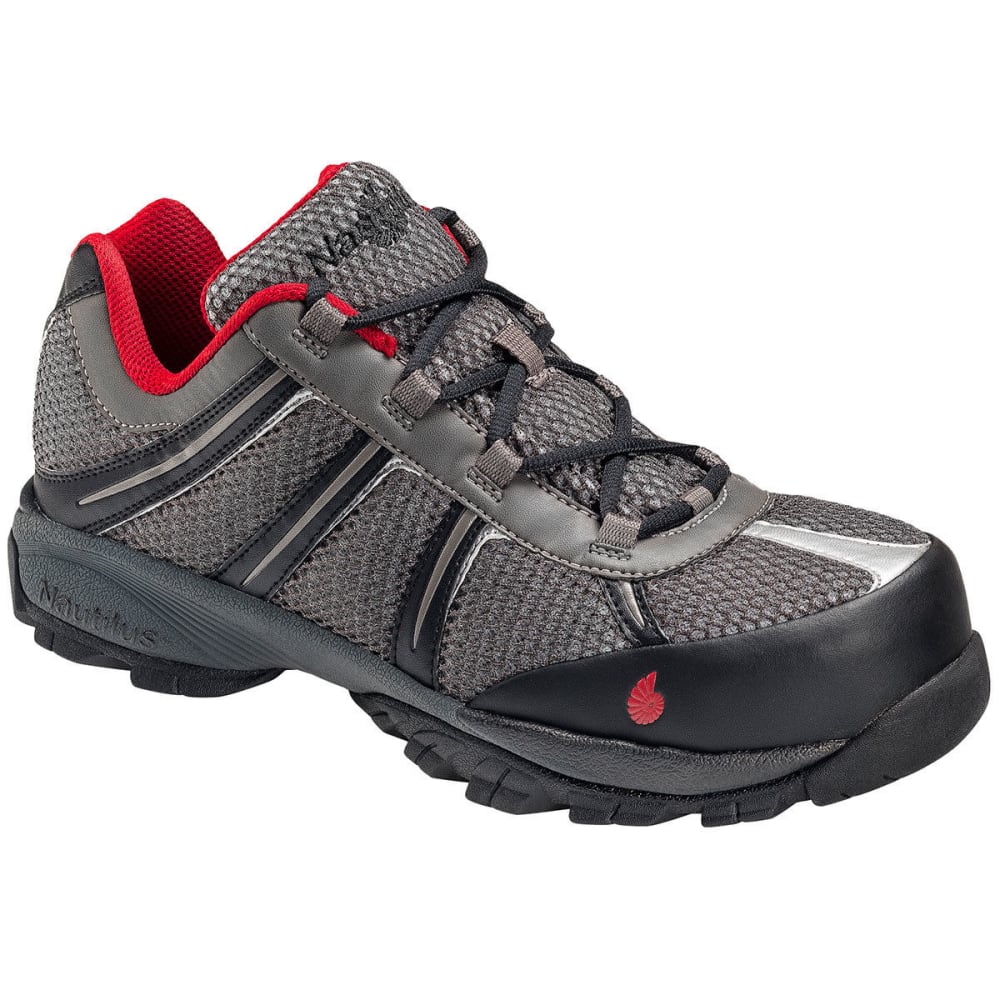 NAUTILUS Men's 1343 ESD Safety Toe Athletic Shoes, Grey, Medium Width ...