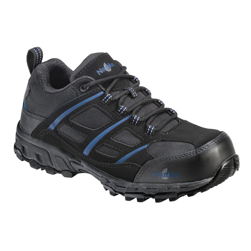NAUTILUS Men's 1737 Comp Fiber Toe Safety Shoes, Black, Wide 7