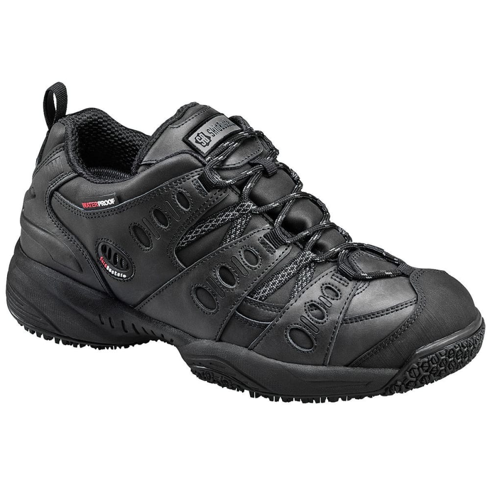 SKIDBUSTER Men's 5052 Waterproof Athletic Work Shoes, Black, Wide 7