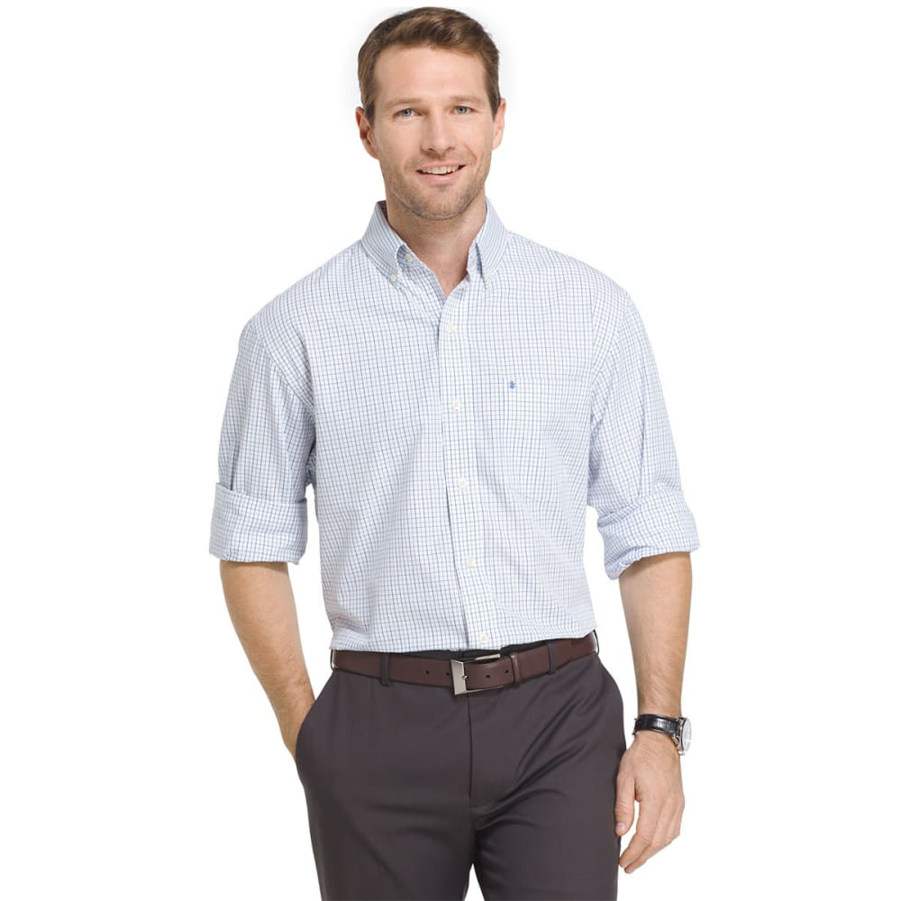 IZOD Men's Essential Tattersall Woven Long-Sleeve Shirt - Bob’s Stores