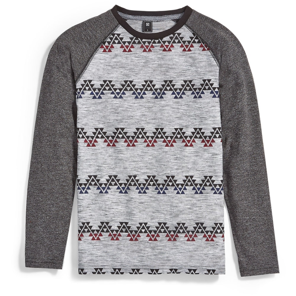 OCEAN CURRENT Big Boys' Find Printed Raglan Long-Sleeve Shirt S