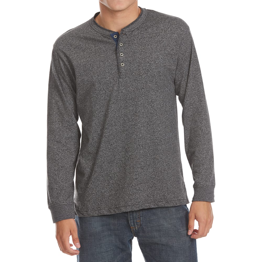 NORTH HUDSON Men's Grindle Henley Long-Sleeve Shirt M